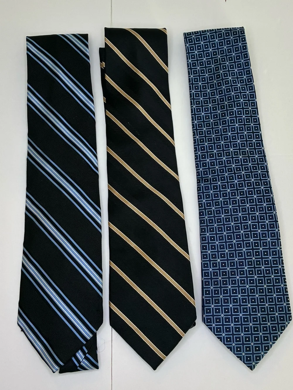 6-IZOD 100% SILK MENS NECKTIE LOT 58”-60” (3.25-3.50) Geometric/Stripe